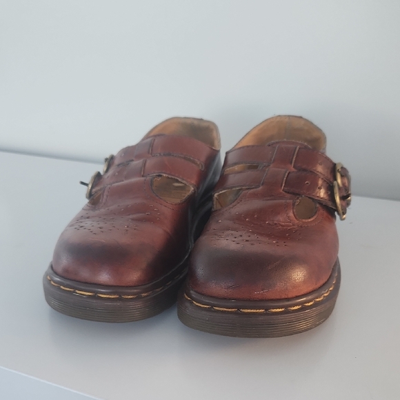 Dr. Martens Brown Flats & Loafers with Smooth Leather and Adjustable Strap - Picture 1 of 5